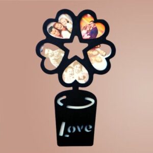 Heart 4 Images Photo Frame